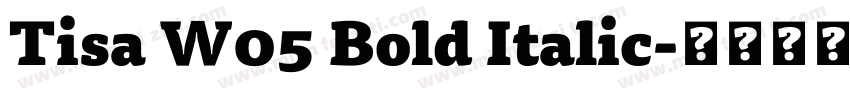 Tisa W05 Bold Italic字体转换